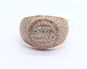 10k Rose Gold Round Ring