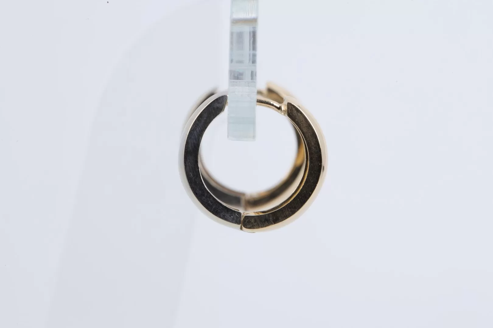 14k Two-Tone Gold Small Hoop Earrings (3.12g.)