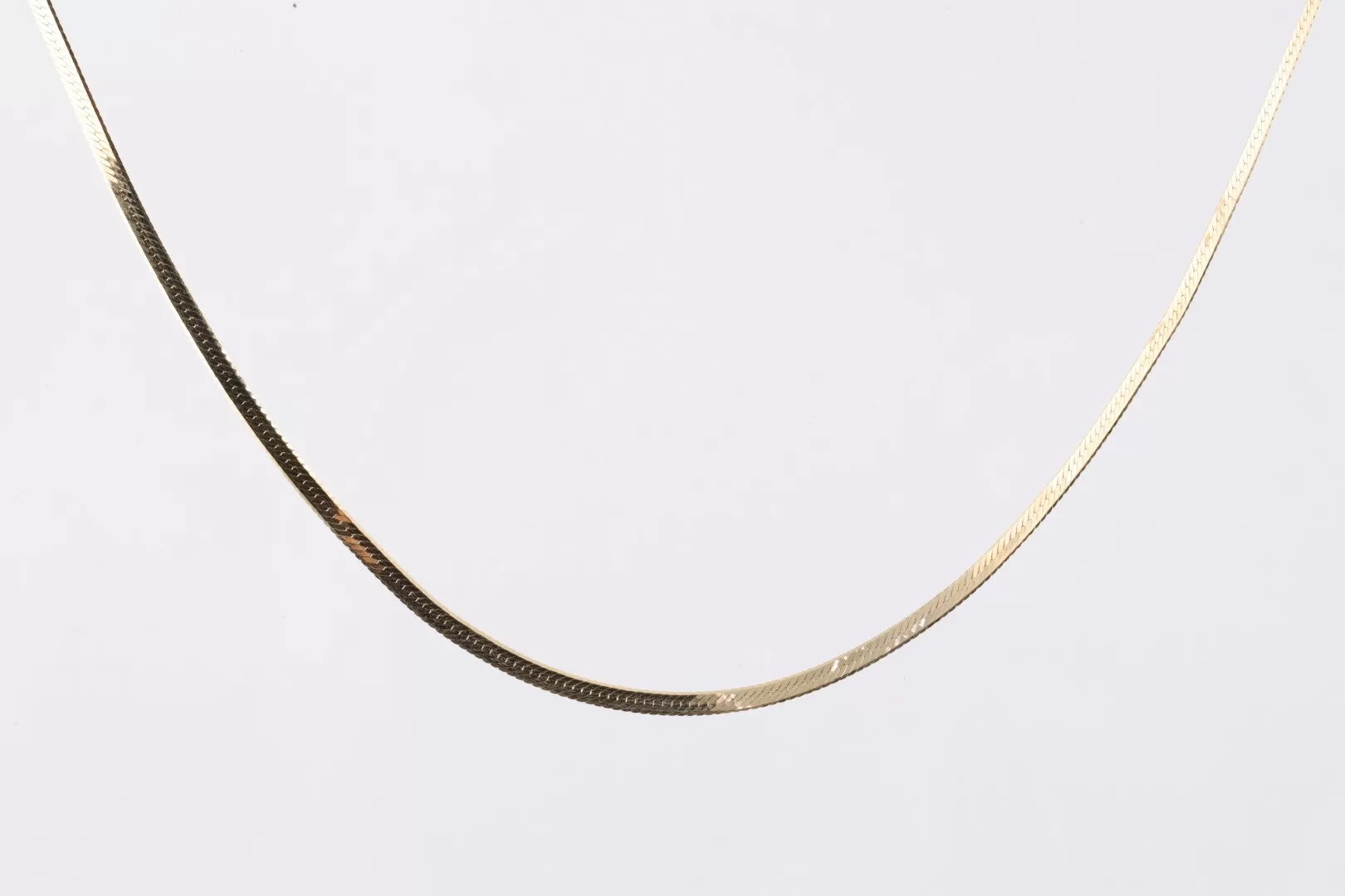 20" 14k Yellow Gold Herringbone Chain (3.48g.)