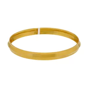 22K Yellow Gold Men's Kada Bangle, 21.6 Grams