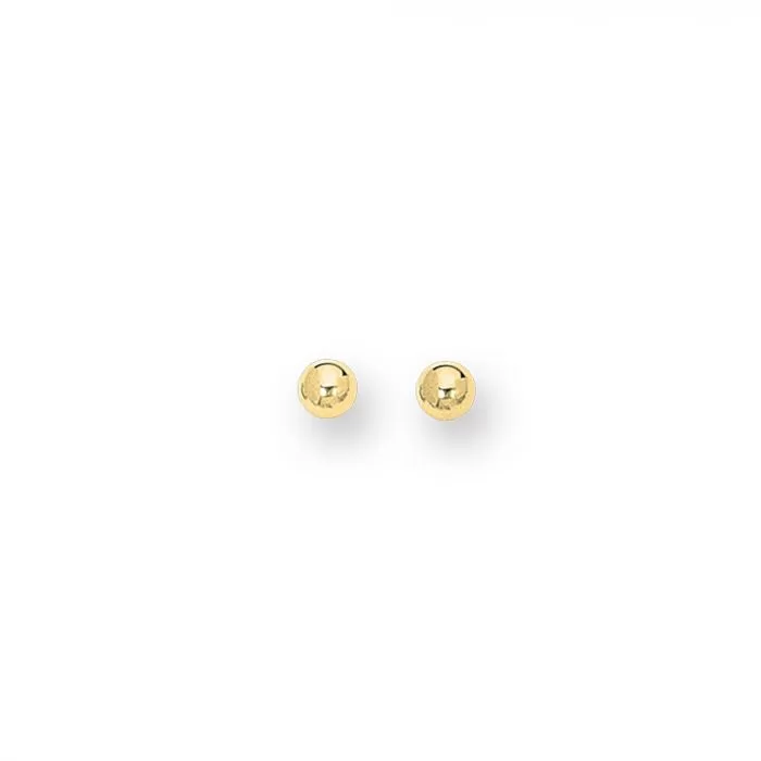 3mm shiny round ball stud