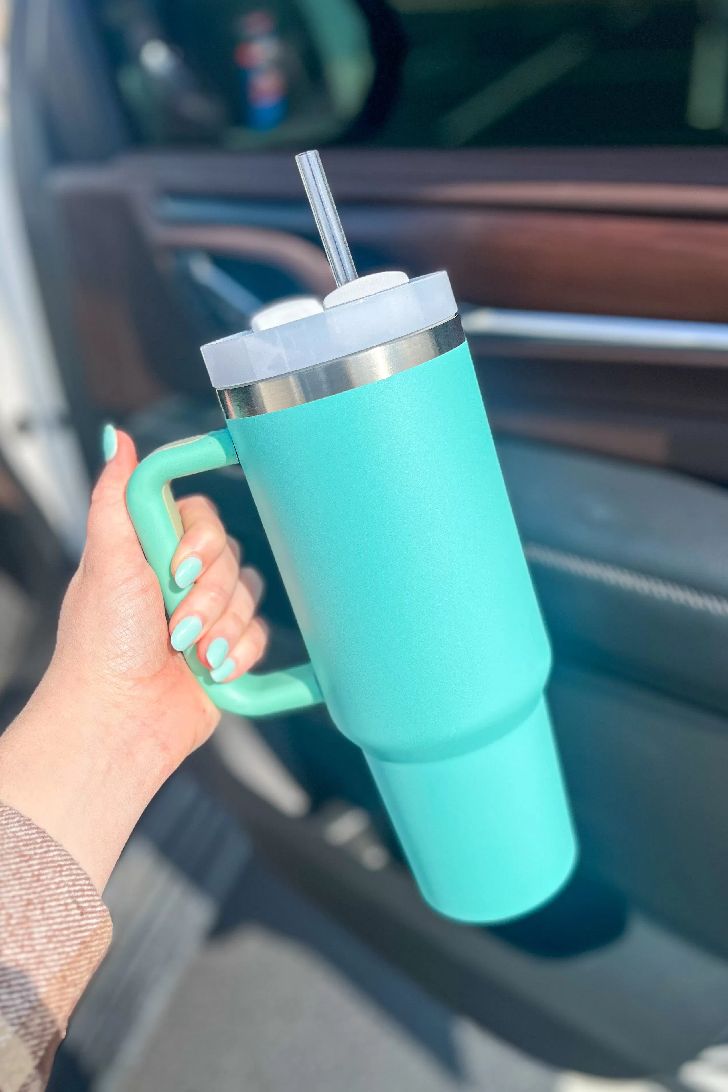 40oz Tumbler, Dark Mint