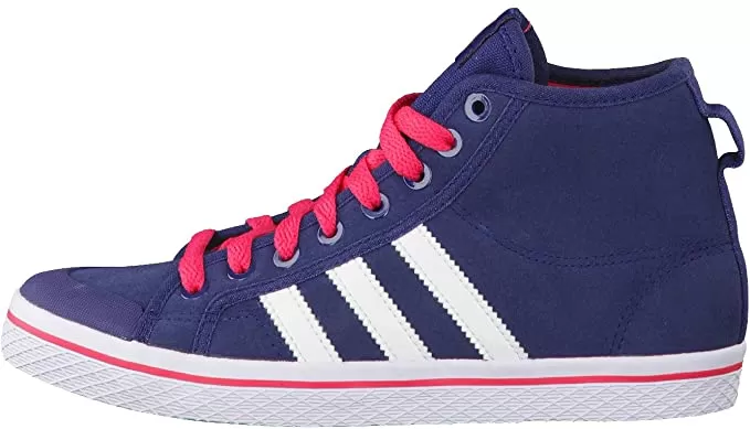 Adidas Originals women's high ankle sneakers Honey Stripes Mid W Q34210 bluepurple