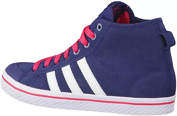 Adidas Originals women's high ankle sneakers Honey Stripes Mid W Q34210 bluepurple