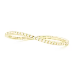 AFJ Diamond Collection - Flexible Diamond Bracelet, Yellow Gold