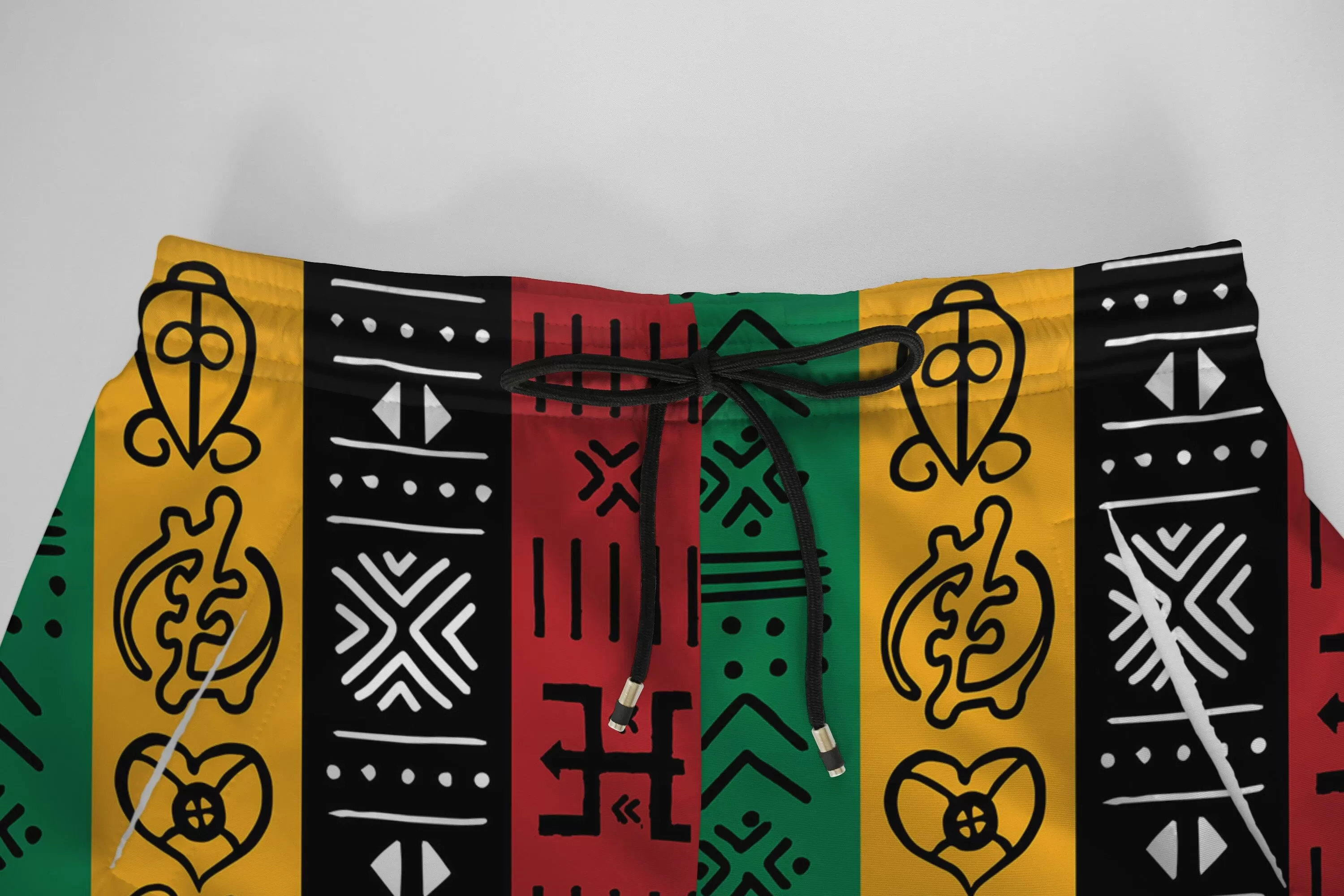 African Symbols In Pan African Colors Joggers