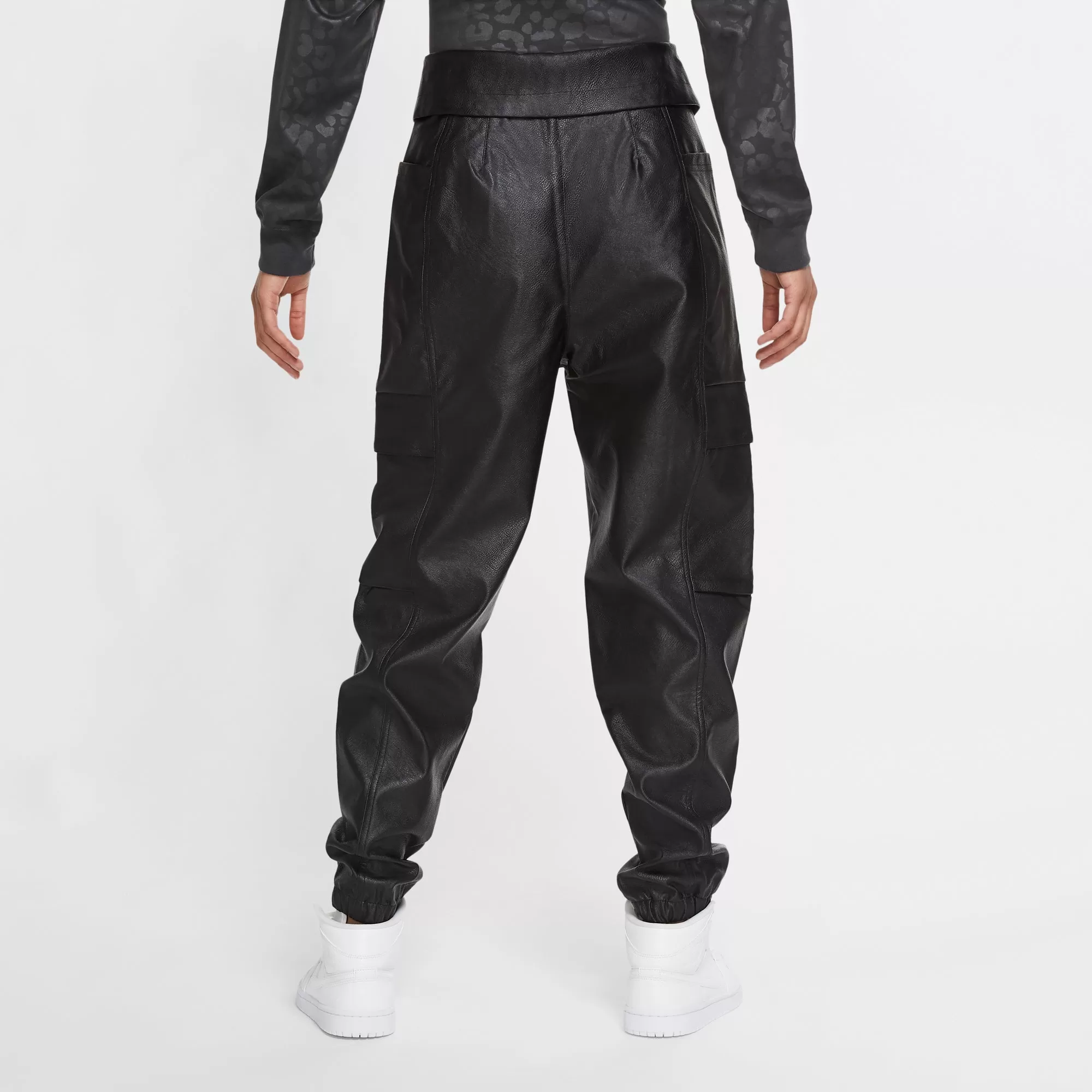 Air Jordan Women Court-To-Runway Leather Utility Pants