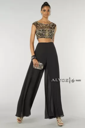 Alyce Formal 2pc Pant w/ beaded crop