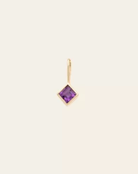 Amethyst Pendant - 14k Solid Gold