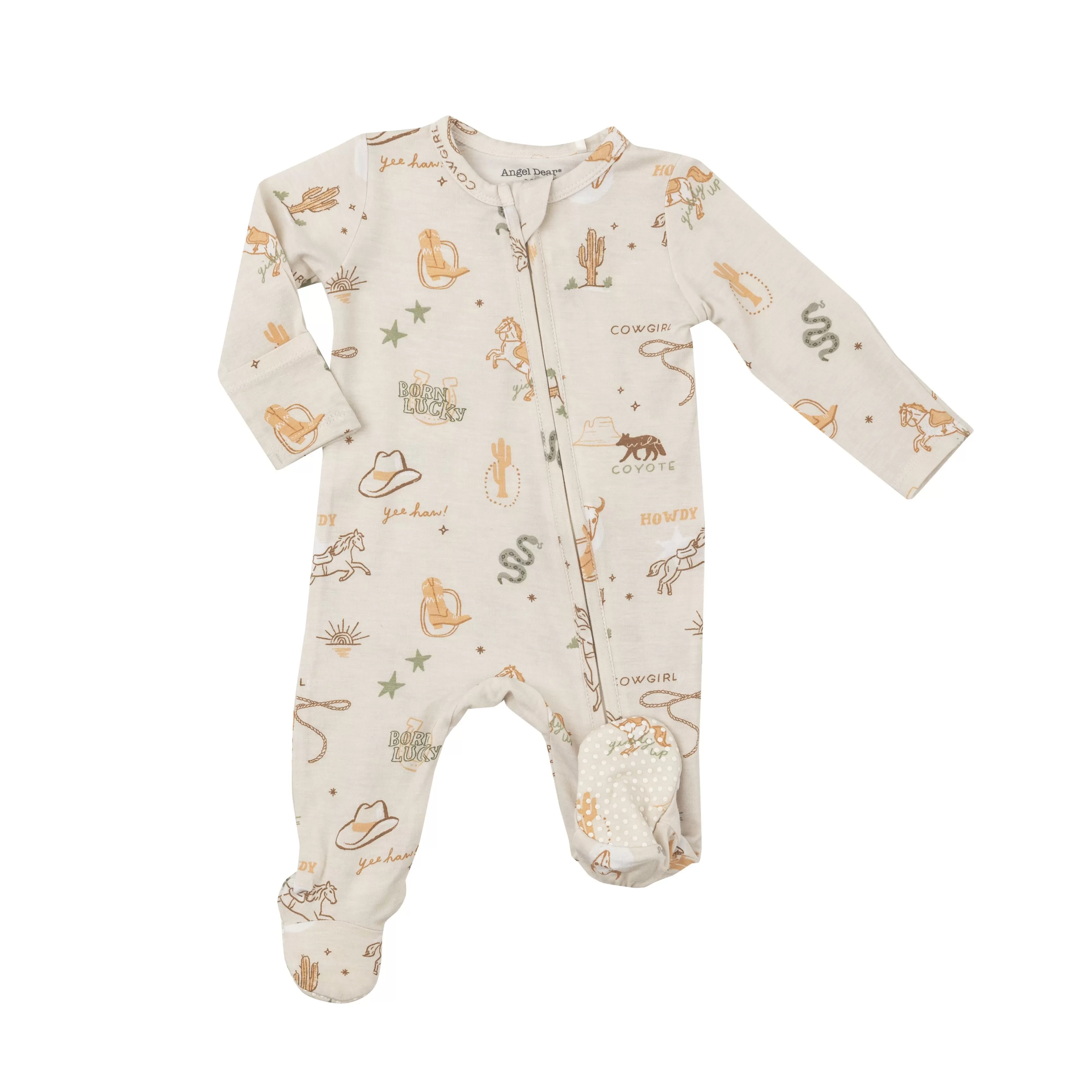 Angel Dear 2 Way Zipper Footie - Wild Wild West