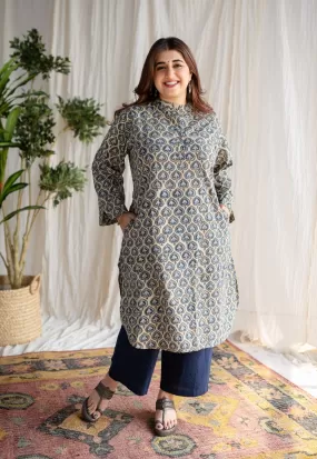 Anifa Ajrakh Cotton Kurta