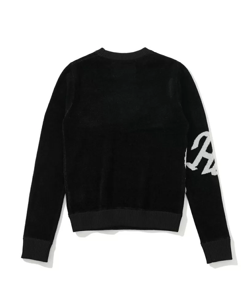 Arch Velour Sweater | WOMEN