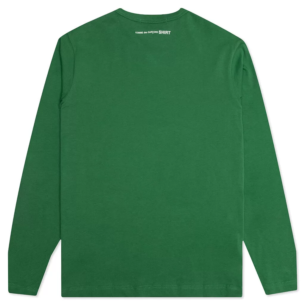 Back Logo L/S Tee - Green