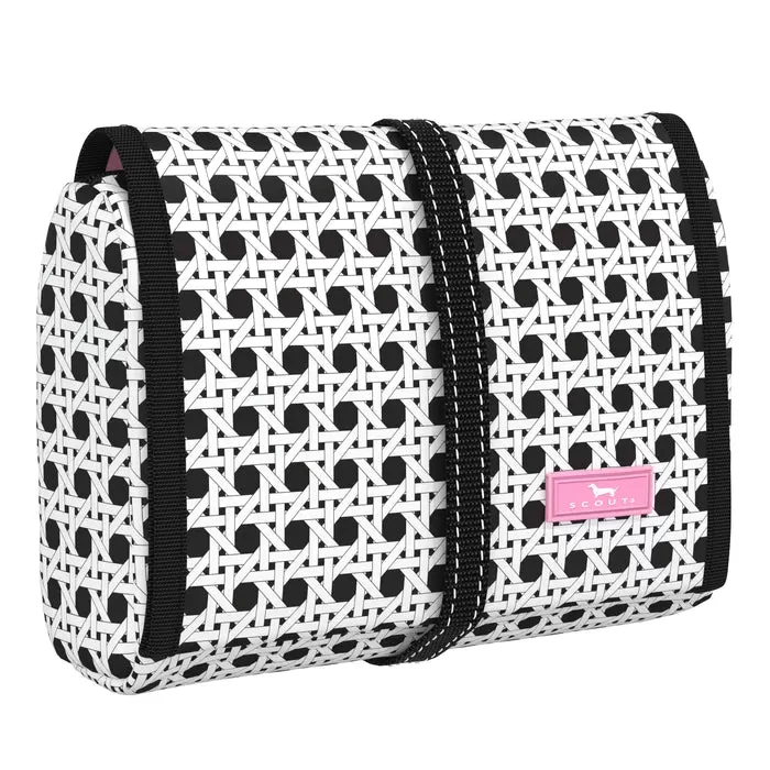 Beauty Burrito Hanging Toiletry Bag - Pattern: Cane Fonda