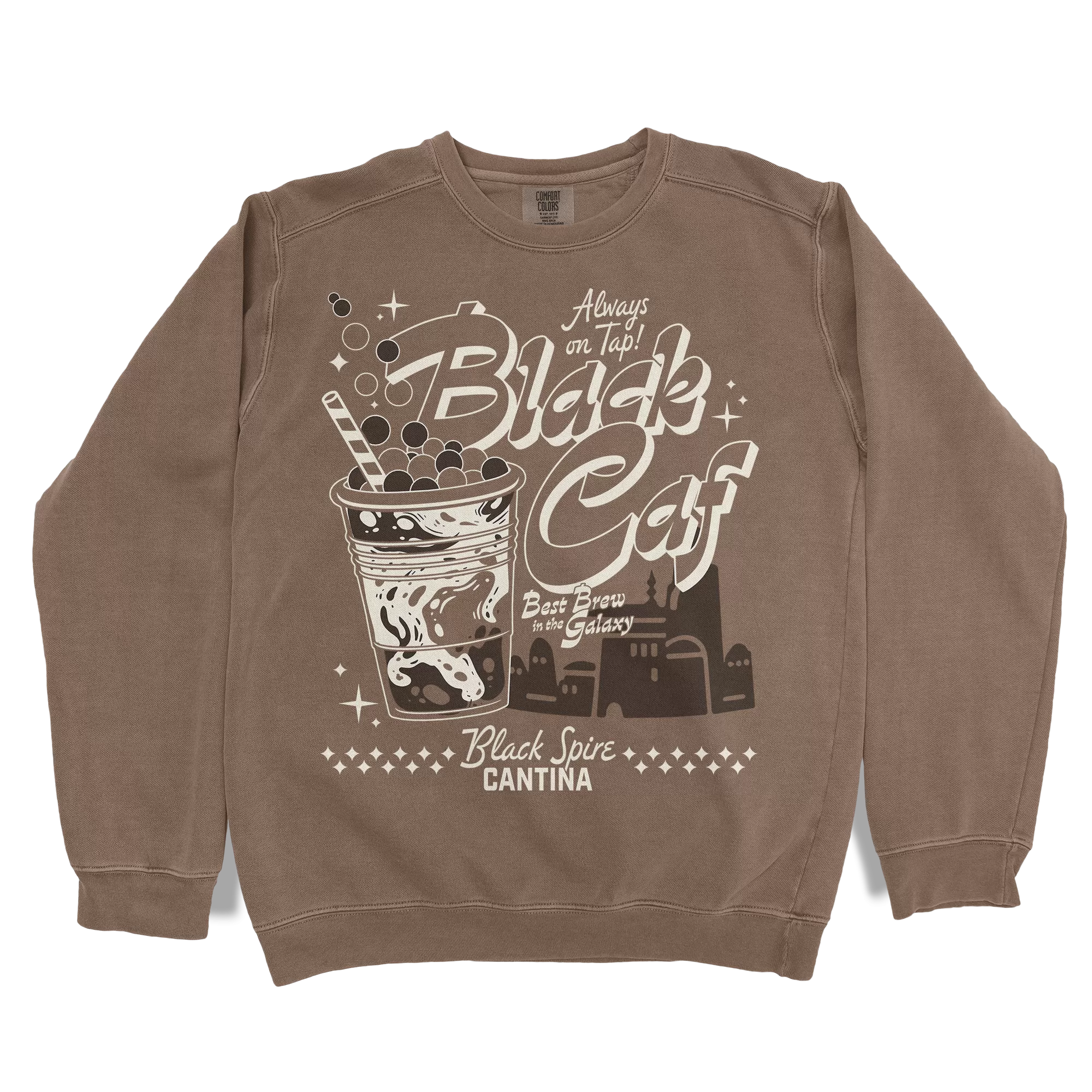 Black Caf Cantina Crewneck - Espresso