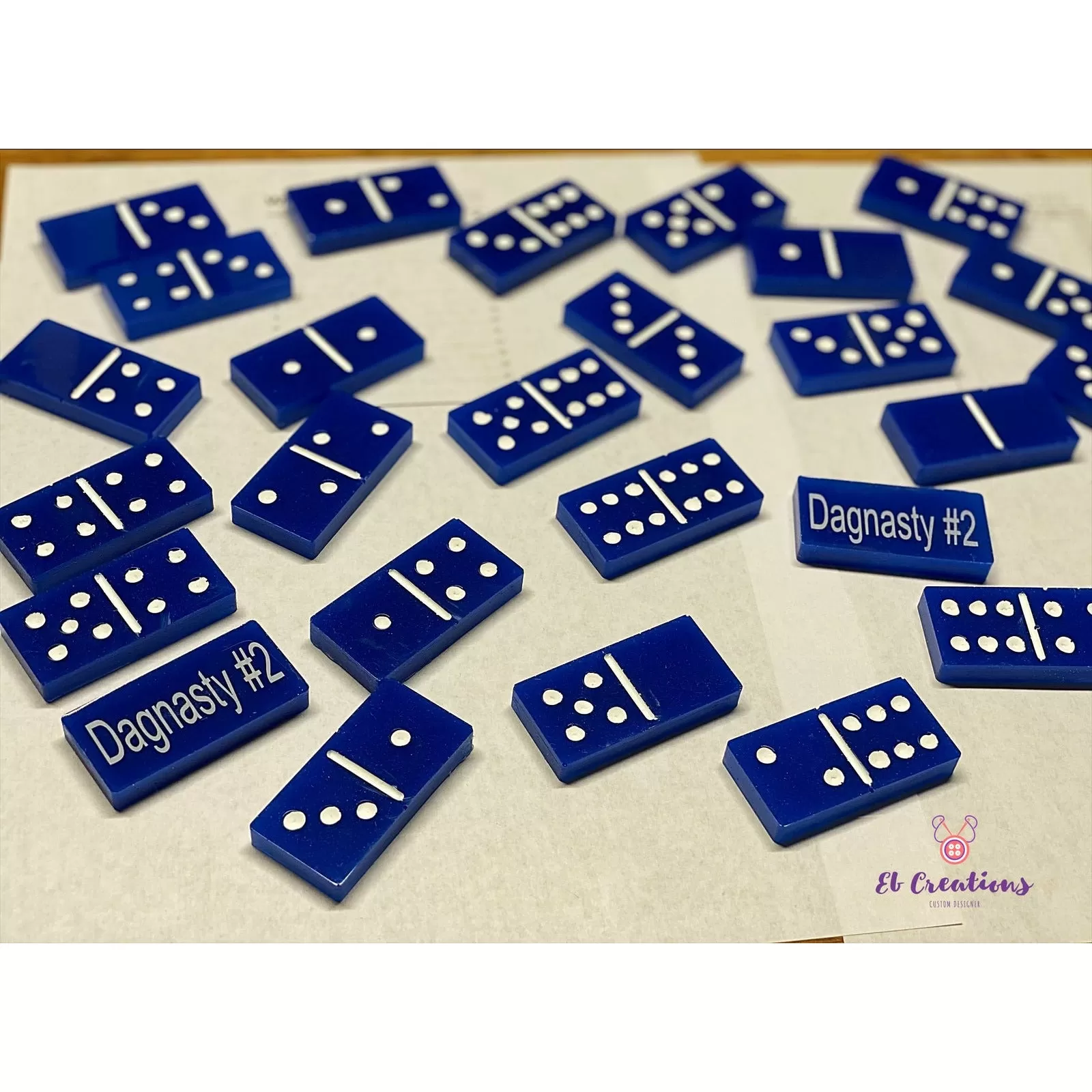 Blue & White Domino set