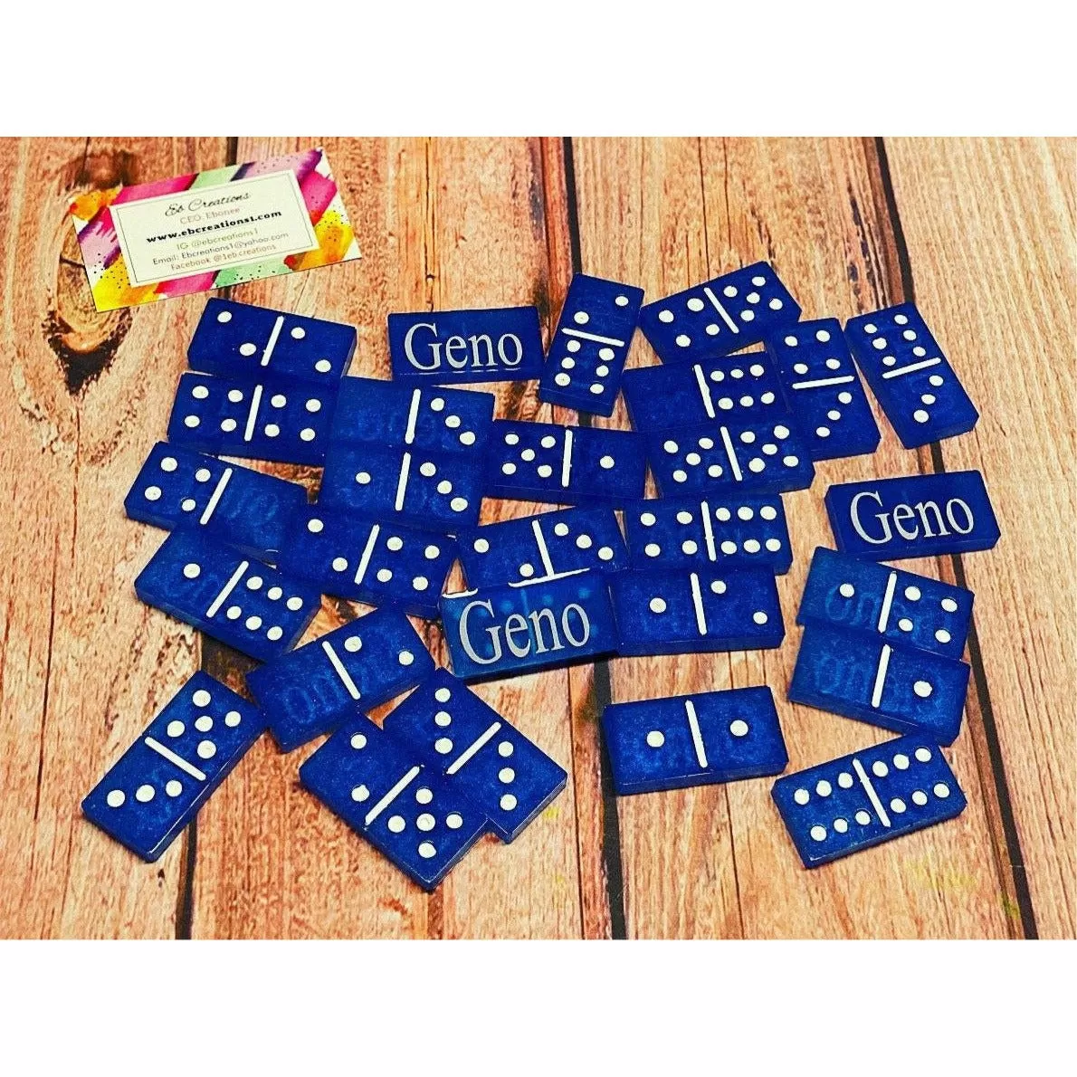 Blue & White Domino set