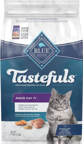 Blue Buffalo Healthy Aging Natural Chicken & Brown Rice Mature Dry Cat Food