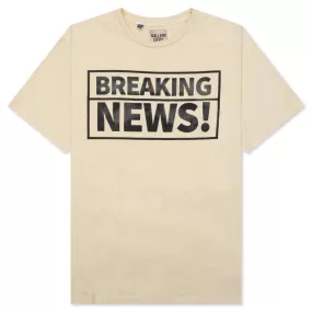 Breaking News Tee - Antique White