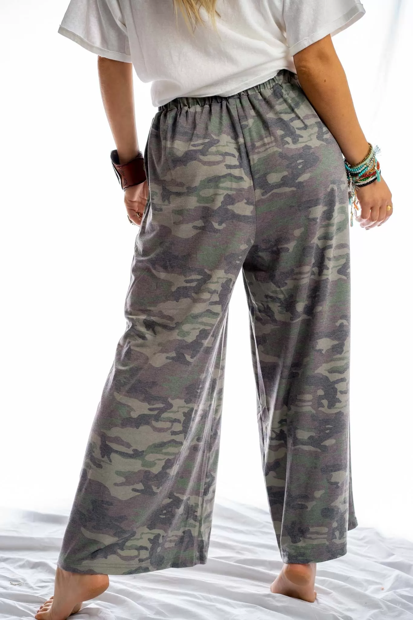 Calling All Camo Lounge Pants - Olive