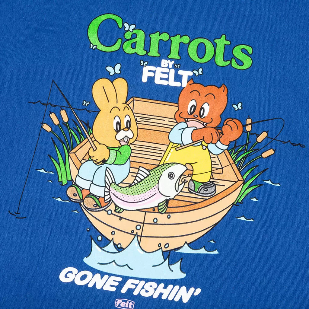 Carrots by Gone Fishing Hoodie - Blue