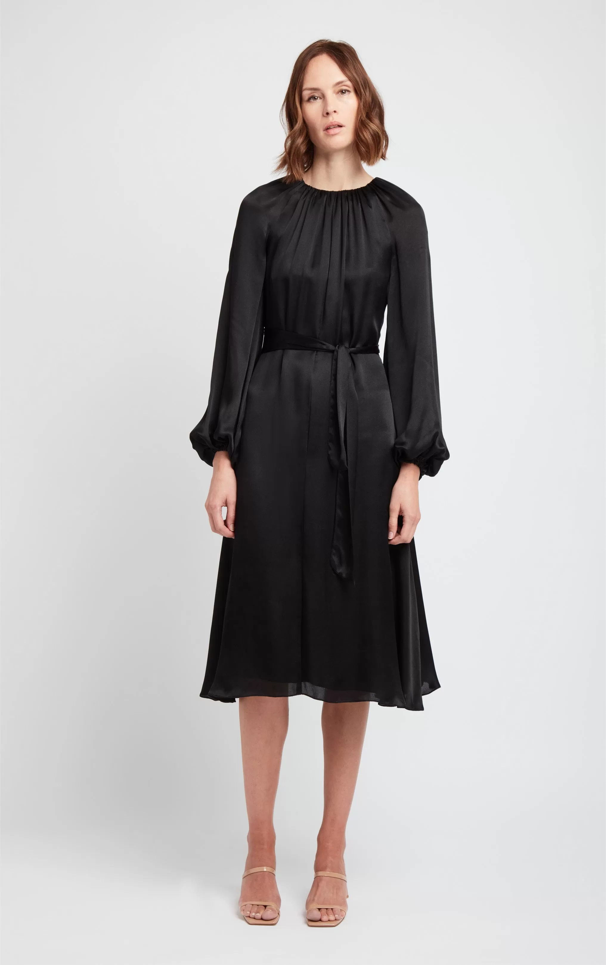 Chantal Silk Dress - Black