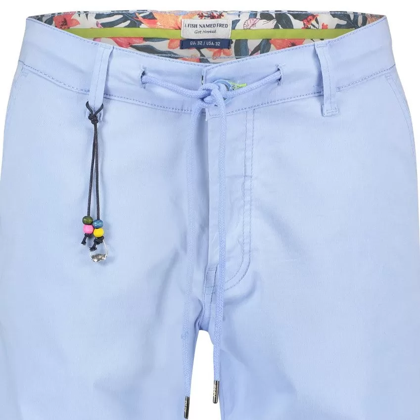 Chino Peached Twill Short - Sky Blue