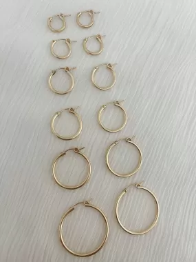 CLASSIC FILLED HOOPS