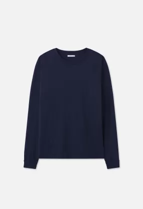 Cotton Cashmere Pullover / Navy