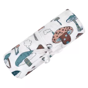 Cotton muslin swaddle - Mushrooms