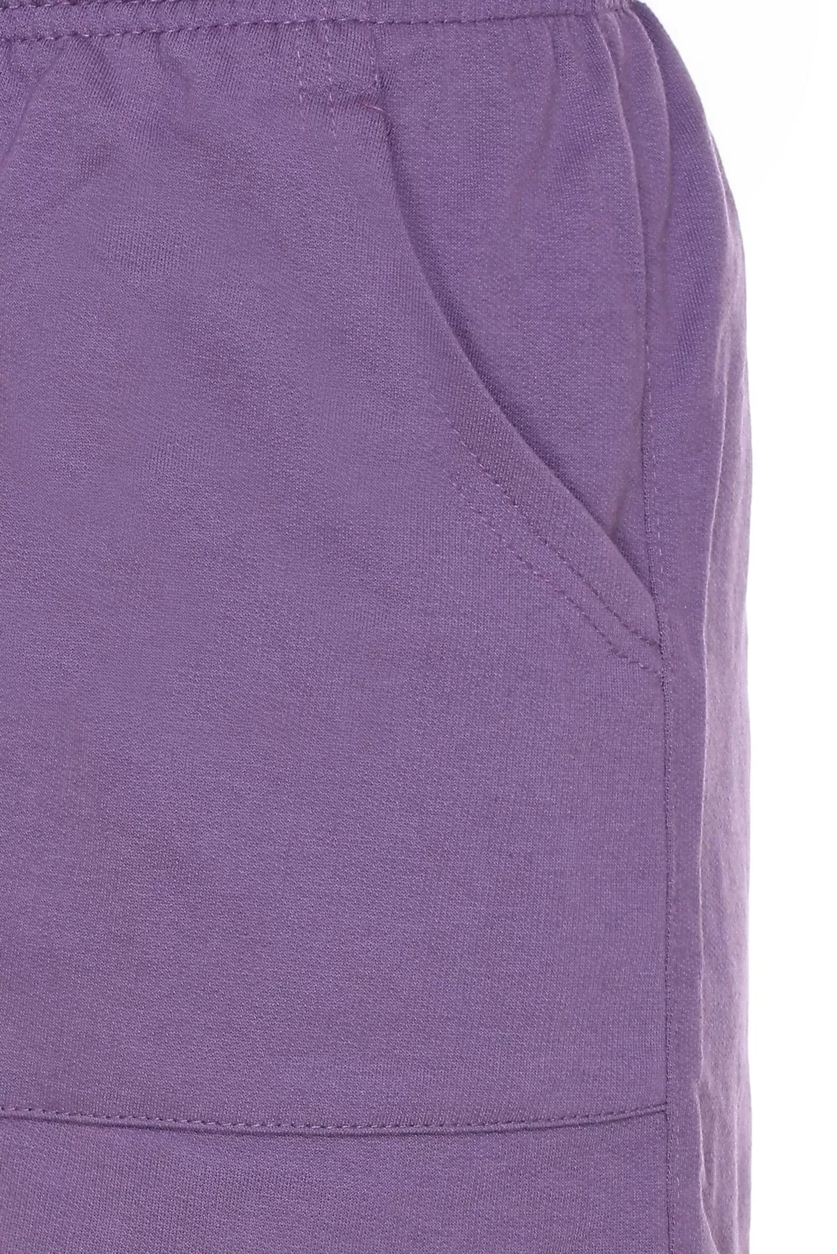 Cotton Shorts For Women Plain - Lavender