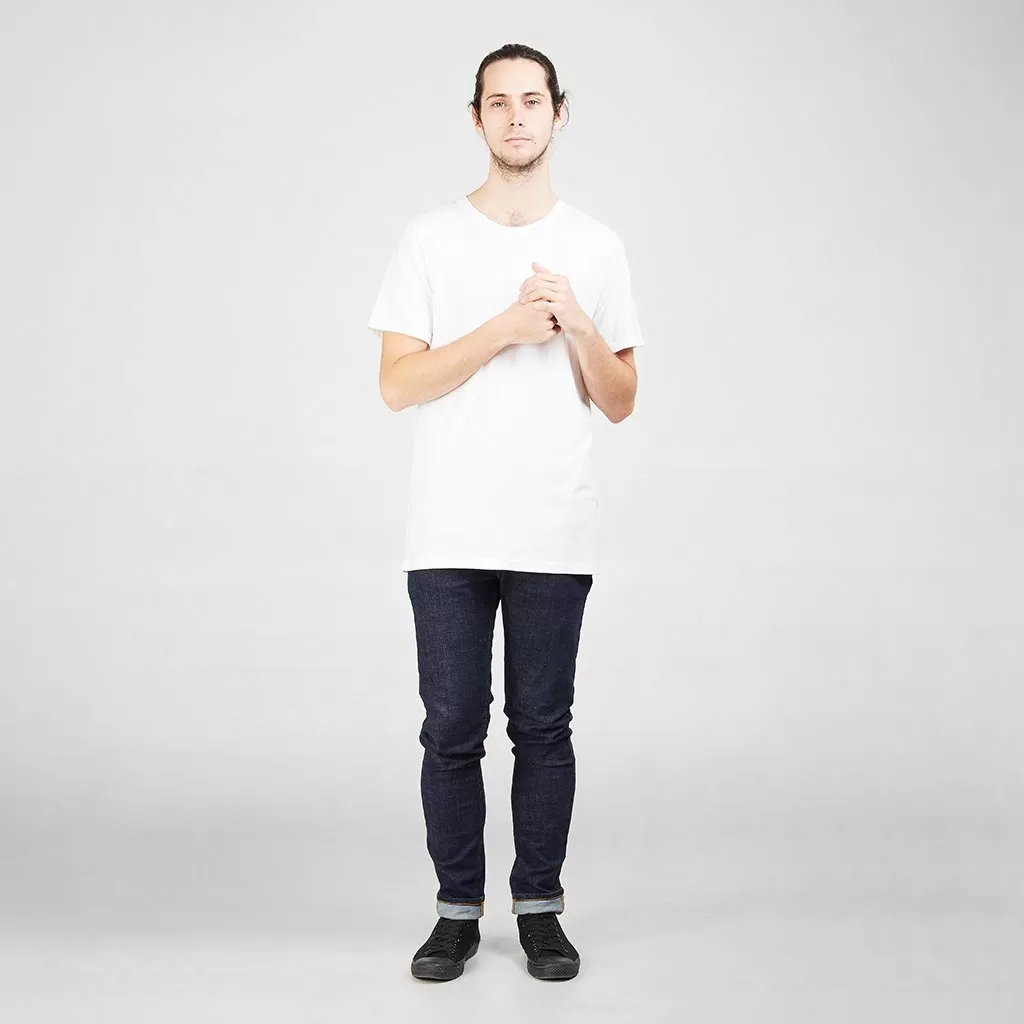 Cotton Tall Crew | White