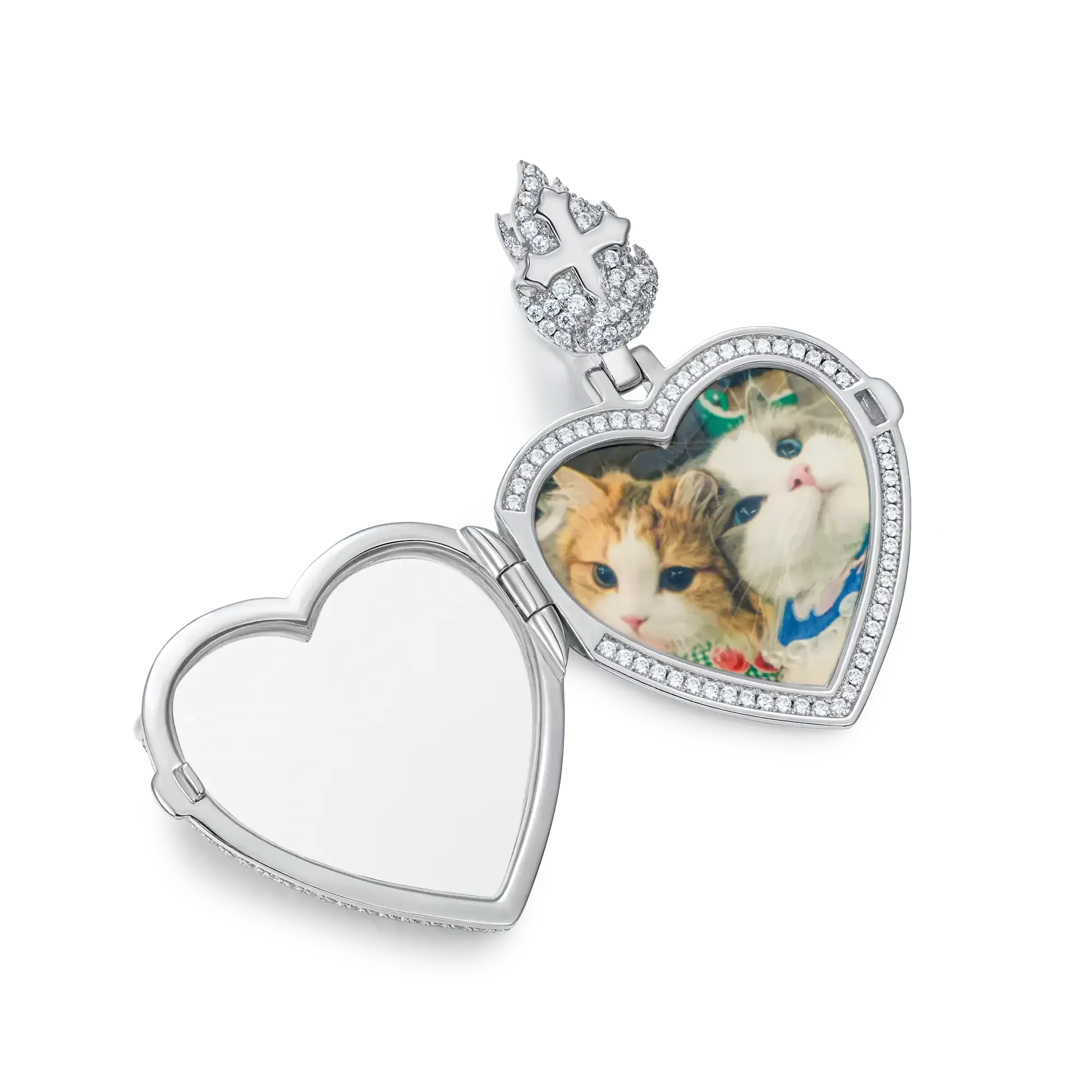 Custom Heart Locket Photo Pendant