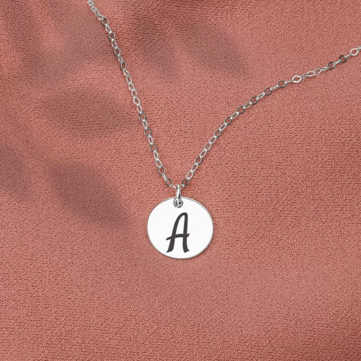 Custom Initial Disc Necklace