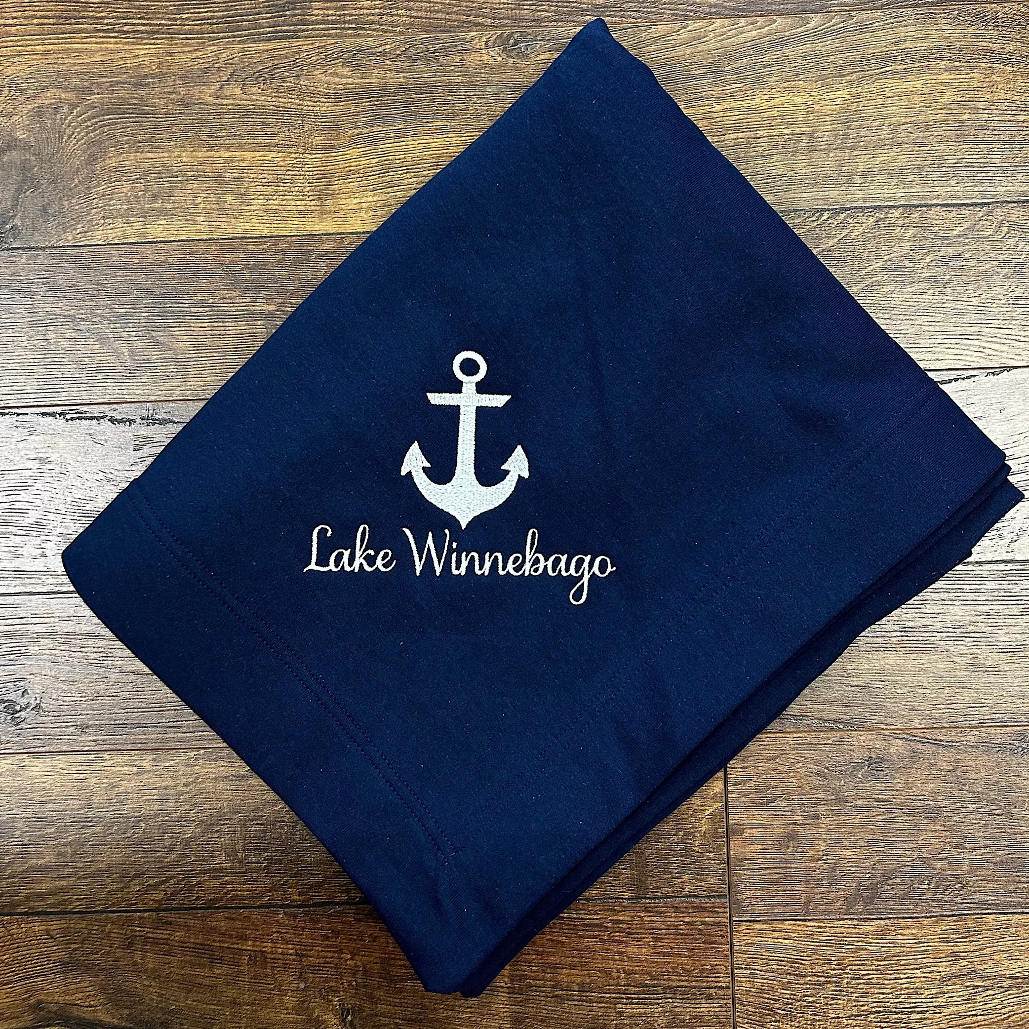 Custom Lake Anchor Blanket