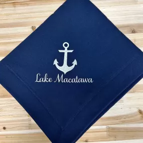 Custom Lake Anchor Blanket