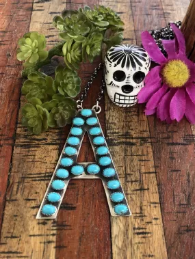 Custom Letter A Necklace