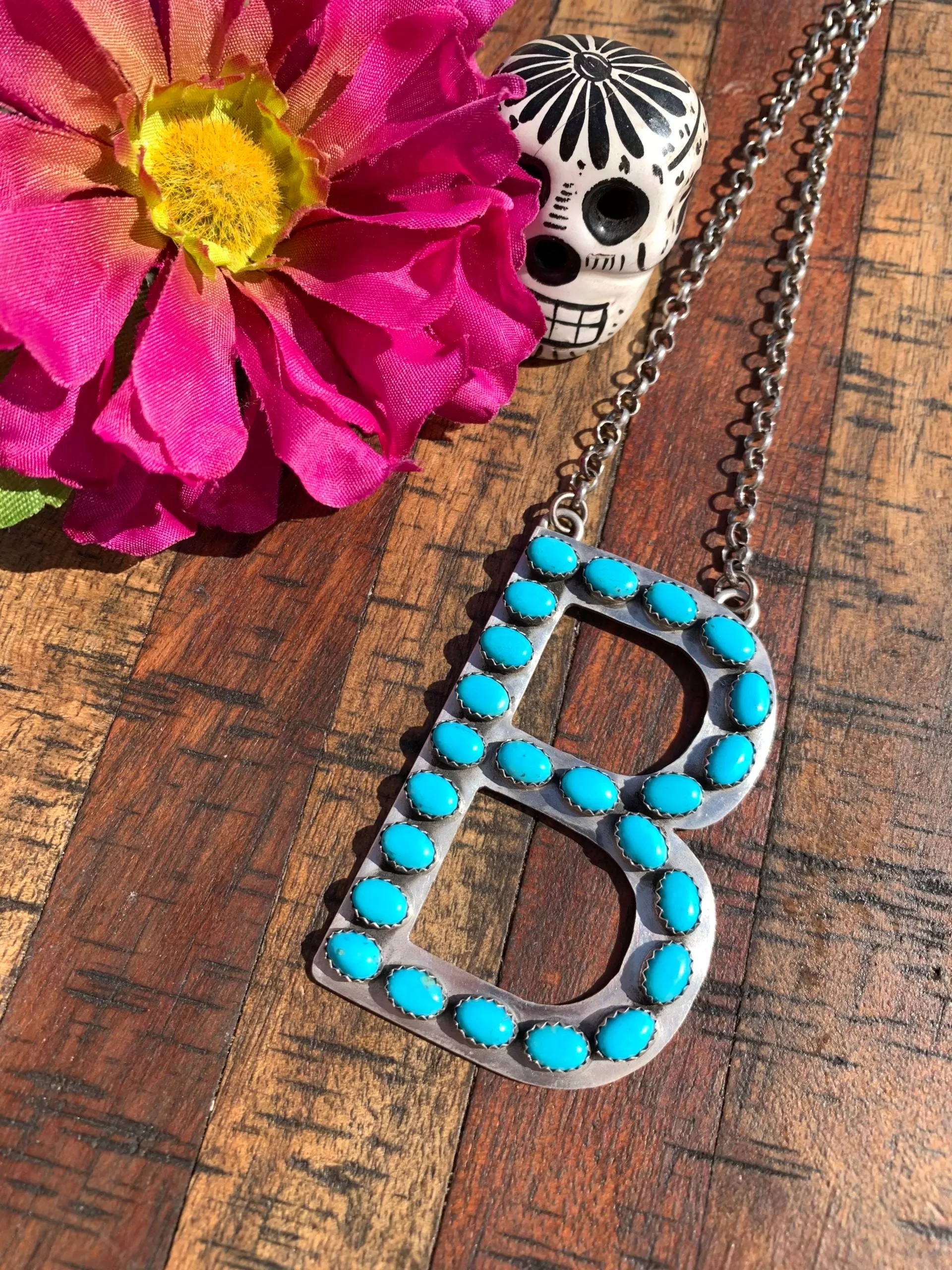 Custom Letter B Necklace