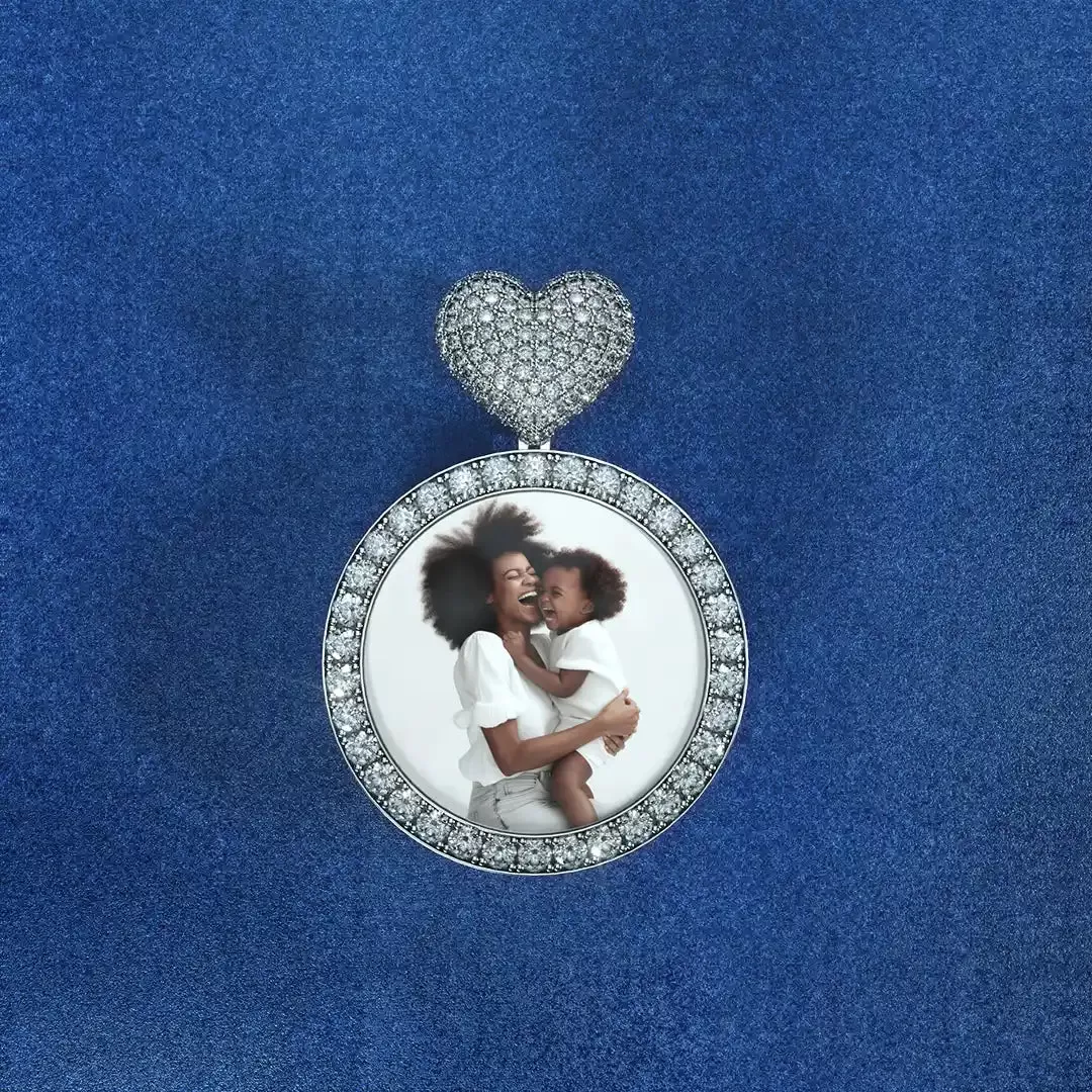 Custom Round Photo Pendant