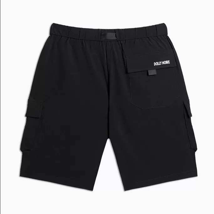 Dolly Noire men's shorts with big pockets Techno pa144-po-01 black 