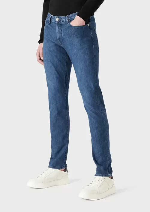 Emporio Armani Jeans J06 Slim Fit Denim Blue