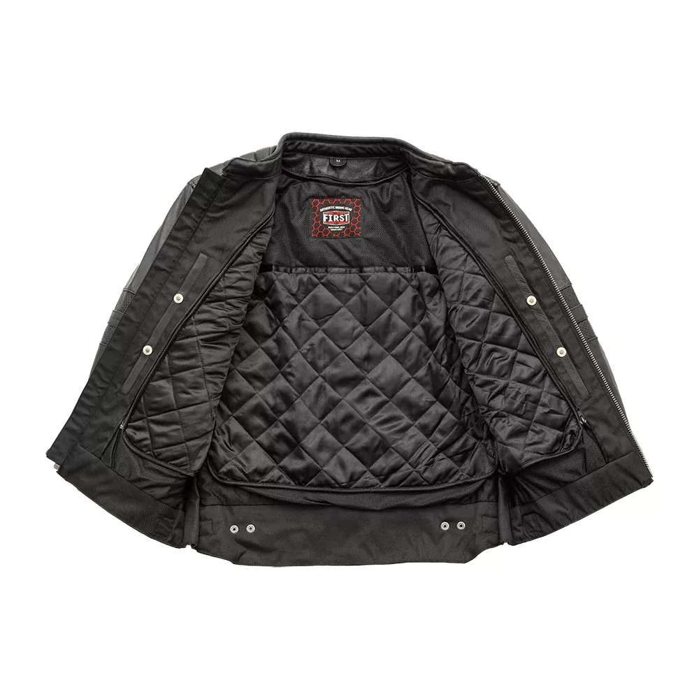 First Mfg BiTurbo - Men's Leather Motorcycle Jacket