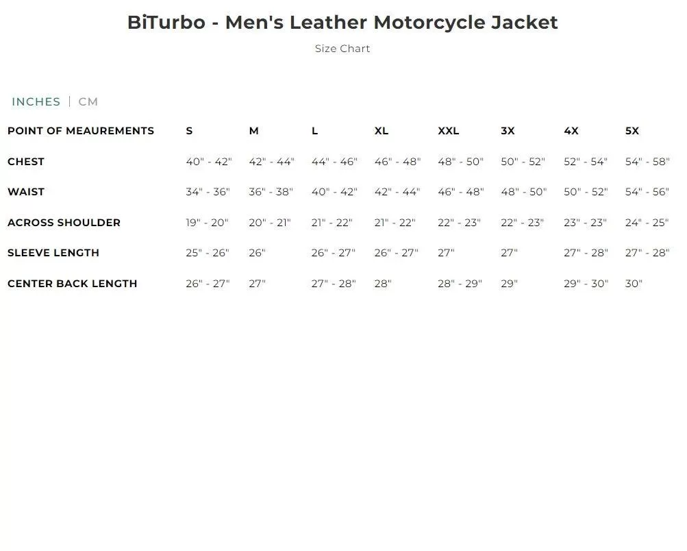 First Mfg BiTurbo - Men's Leather Motorcycle Jacket