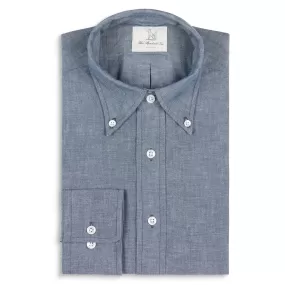 Fox Light Chambray Blue Button-Down Casual Shirt