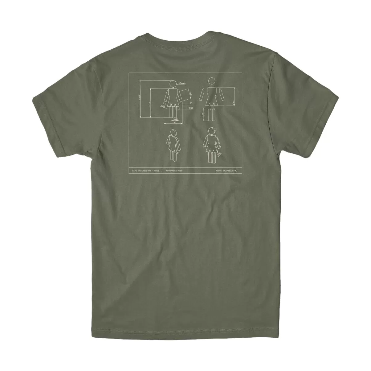 Girl Modernica T-Shirt Olive