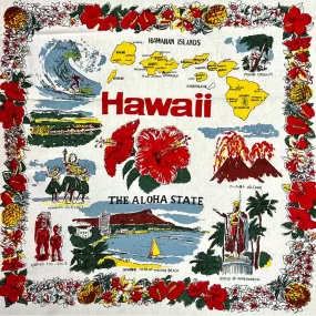 Hawaiian Island Vintage Prints - Recycled Cotton Canvas