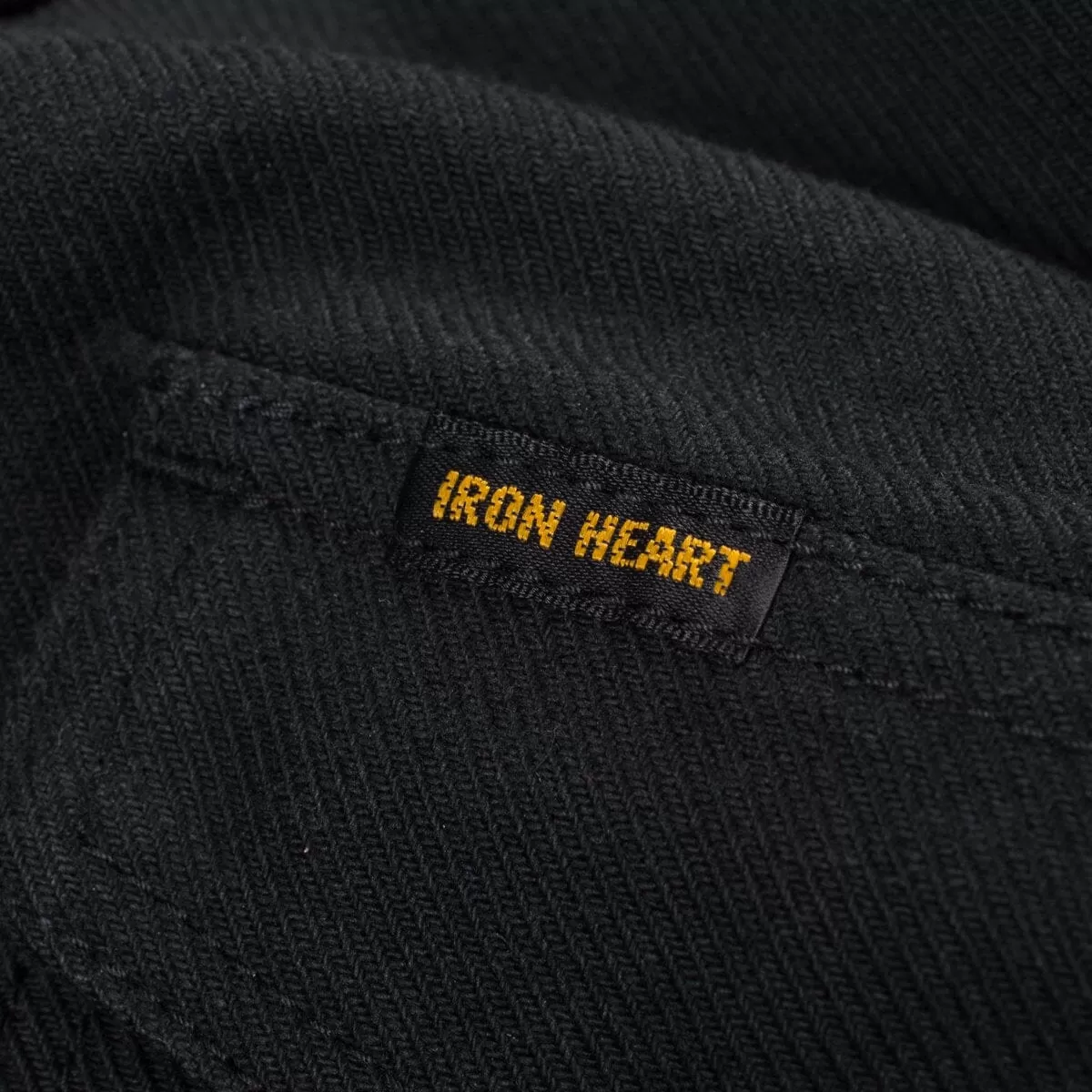 Iron Heart - IHSH-235-BLK - 13oz Military Serge Western Shirt - Black