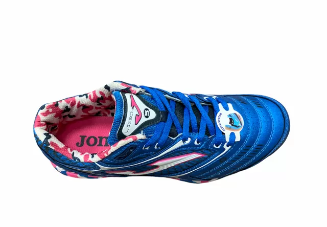 Joma men's soccer shoe Liga 5 TF 605 LIGAS.605.PT fuchsia blue