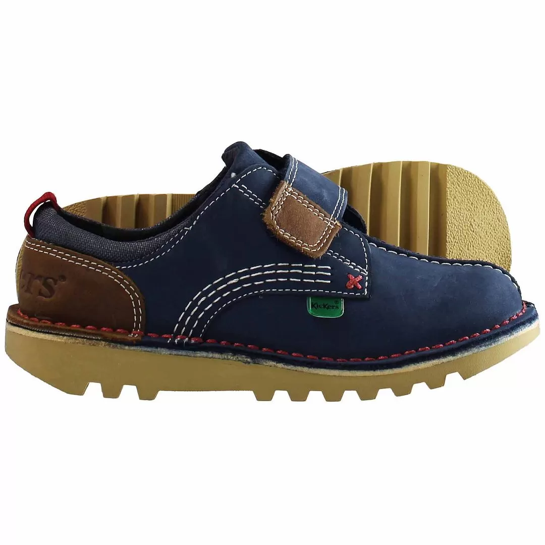 Kickers Kick Low Kids Navy Shoes