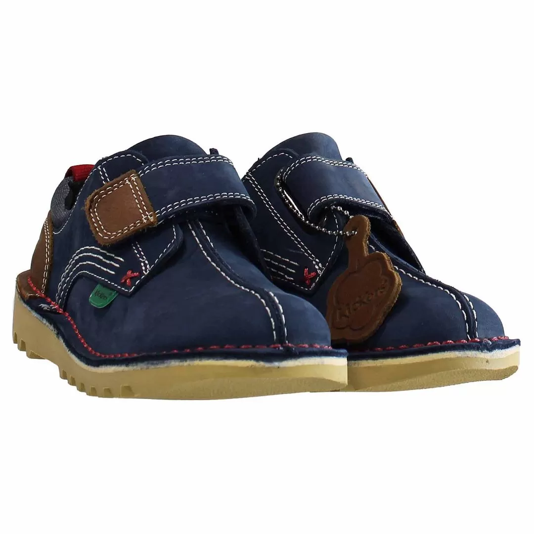 Kickers Kick Low Kids Navy Shoes